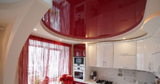 Натяжной потолок на кухню Кумертау, цена от 6465 руб.